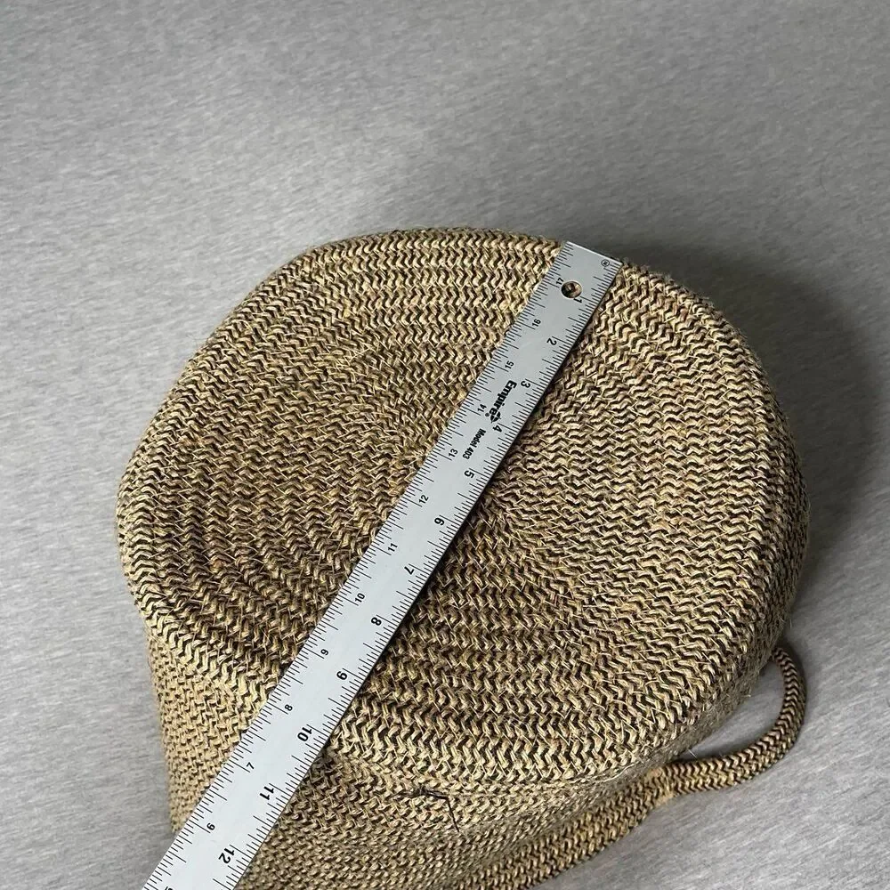 Target Cotton Rope 15” Round Storage Handles Basket